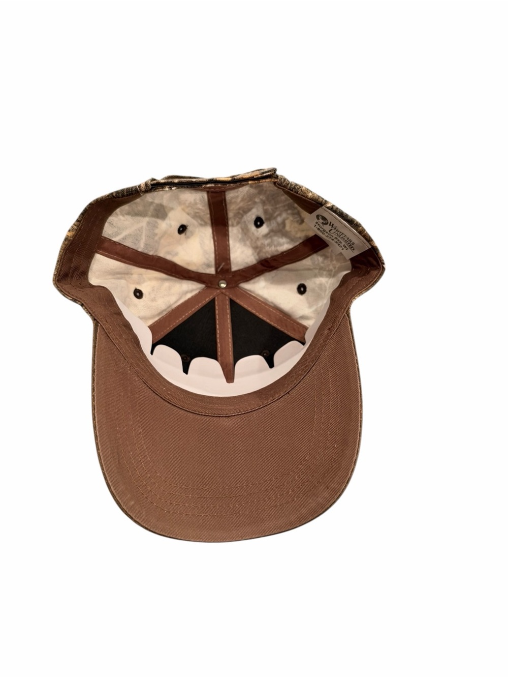 Whitetails Unlimited Realtree Edge Camo Hunting Baseball Cap Hat Brown NWT - Picture 8 of 11